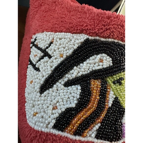 Women's Large Beaded Witchy Halloween Slippers READ - Picture 2 of 9